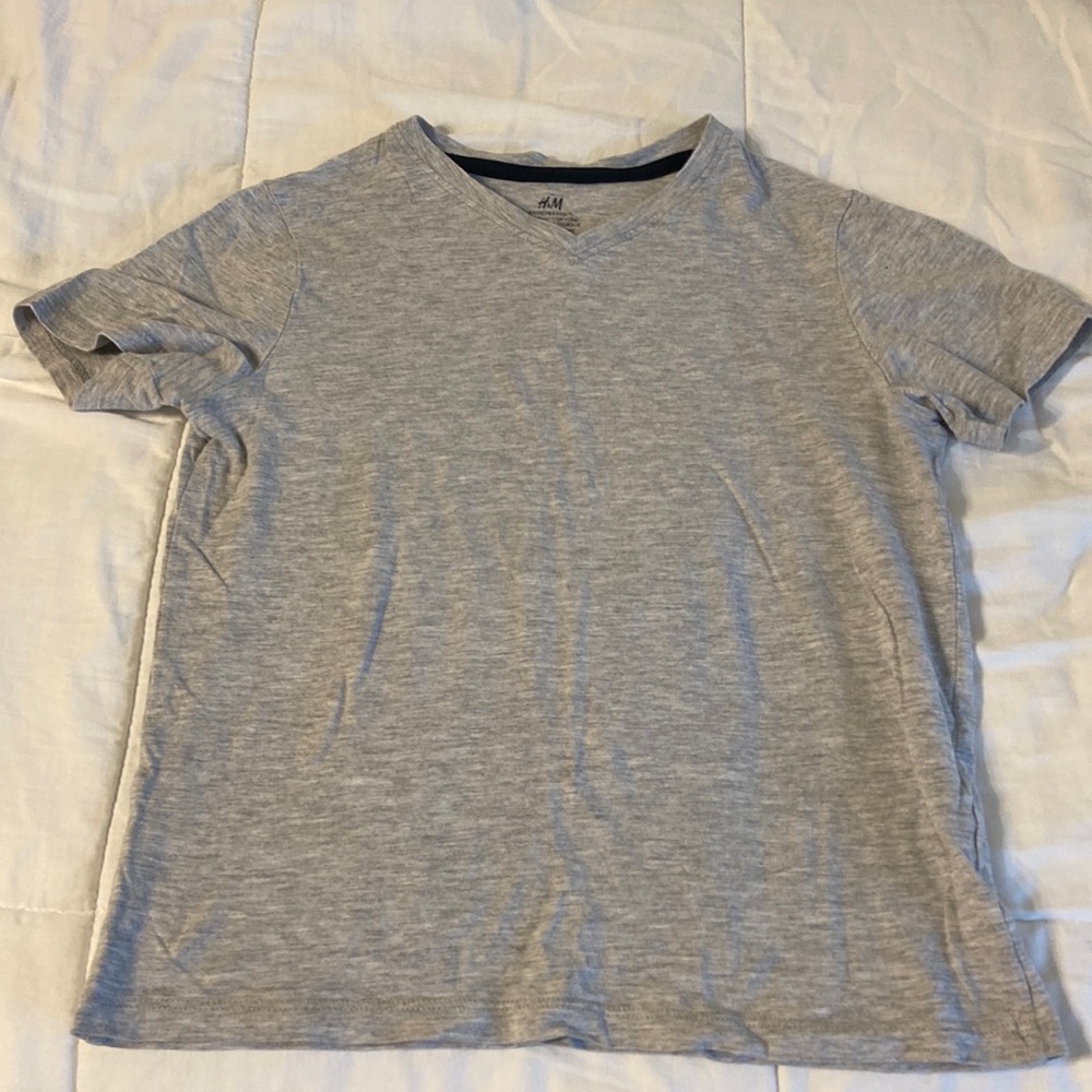 HM basic cotton light gray tshirt